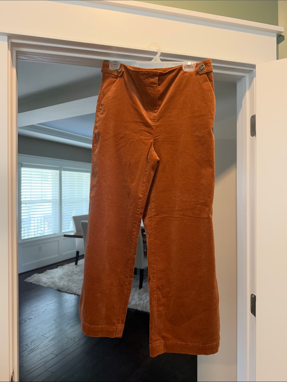 Talbots Rust wide leg pant size 10P NWT